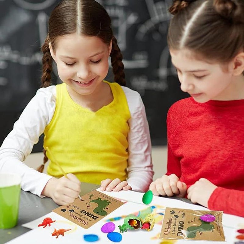 Valentines Day Gifts for Kids, Dinosaur Egg Hatching Card, Funny Dino Valentine Exchange Cards Set for Boys Girls Toddler School (12PCS) - Image 3